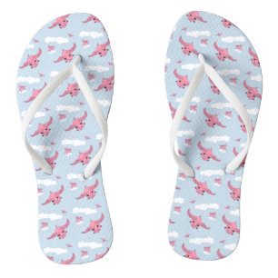 Flying Schweine Flip Flops Badesandalen