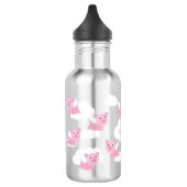 Flying Schweine Niedlich Kids Wasserflasche mit Na (Links)