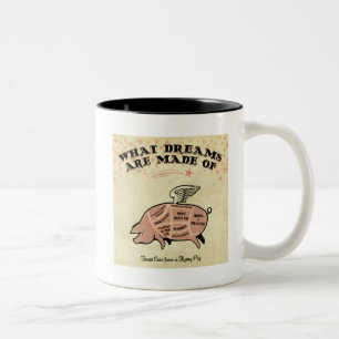FLYING SCHWEINEN ZWEIFARBIGE TASSE