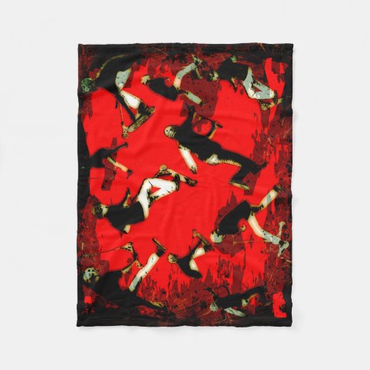 Flying Scooter Mania - Stunt Scooter-Tricks Fleecedecke (Vorderseite)