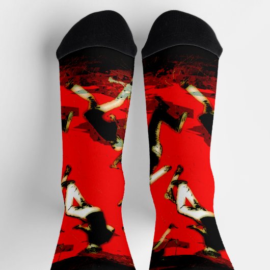 Flying Scooter Mania - Stunt Scooter Tricks Socks Socken (Oben)