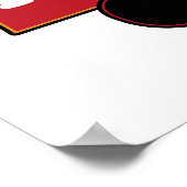 Flying Scotsman 4472 Steam Locomotive Retro Poster (Ecke)