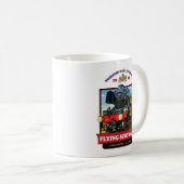 Flying Scotsman 4472 Steam Locomotive Retro Poster Kaffeetasse (VorderseiteRechts)