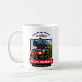 Flying Scotsman 4472 Steam Locomotive Retro Poster Kaffeetasse
