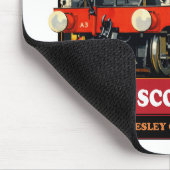 Flying Scotsman 4472 Steam Locomotive Retro Poster Mousepad (Ecke)