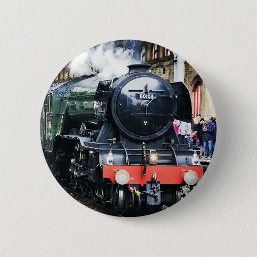 Flying Scotsman-Abzeichen Button (Vorderseite)