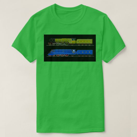 Flying Scotsman and the Mallard T-Shirt (Design vorne)