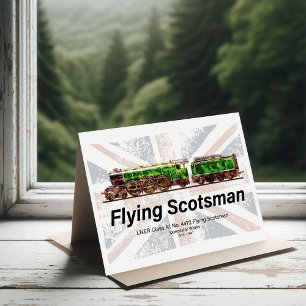 Flying Scotsman-Dampflokomotive Dankeskarte