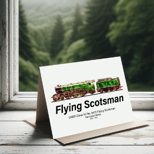 Flying Scotsman-Dampflokomotive Dankeskarte