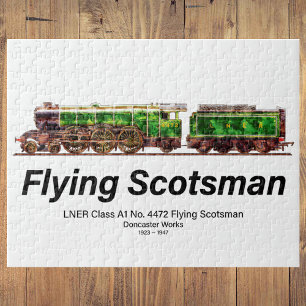 Flying Scotsman-Dampflokomotive Englisch Puzzle