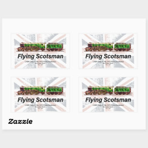 Flying Scotsman Dampflokomotive Englische Lokomoti Rechteckiger Aufkleber
