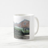 Flying Scotsman Dampfzug Ölmalerei Kaffeetasse (VorderseiteRechts)