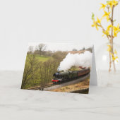 Flying Scotsman in Goathland Karte (Gelbe Blume)