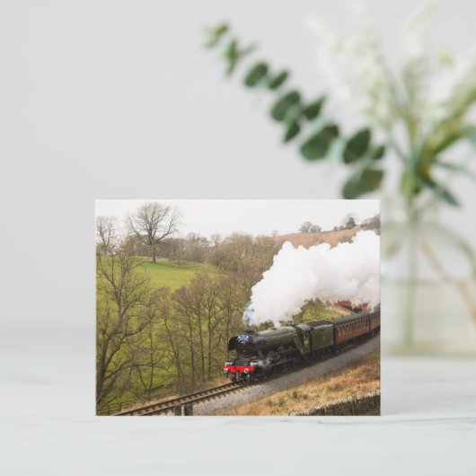 Flying Scotsman in Goathland Postkarte (Stehend Vorderseite)