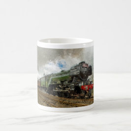 Flying Scotsman Oil Paintedl Illustration Kaffeetasse