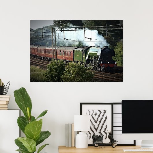 Flying Scotsman on the Mainline (5539) Poster (Heimbüro)