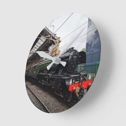 Flying Scotsman Runde Wanduhr (Winkel)