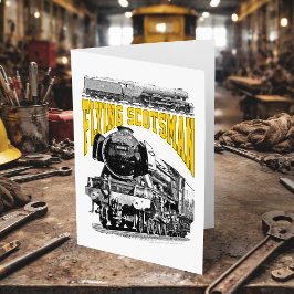 Flying Scotsman Steam Locomotive. 1923 LNER Train Dankeskarte