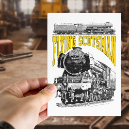 Flying Scotsman Steam Locomotive. 1923 LNER Train Postkarte