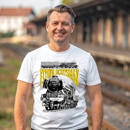Flying Scotsman Steam Locomotive. 1923 LNER Train T-Shirt