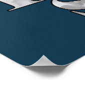 Flying Scotsman – Steam Locomotive Illustration Poster (Ecke)