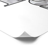 Flying Scotsman – Steam Locomotive Illustration Poster (Ecke)