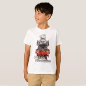 Flying Scotsman – Steam Locomotive Illustration T-Shirt (Vorne ganz)