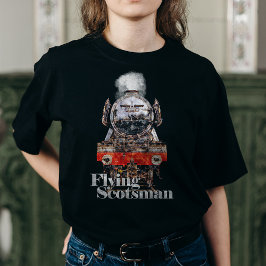 Flying Scotsman – Steam Locomotive Illustration T-Shirt