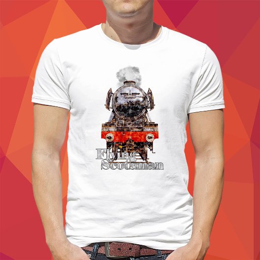 Flying Scotsman – Steam Locomotive Illustration T-Shirt