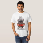 Flying Scotsman – Steam Locomotive Illustration T-Shirt (Vorne ganz)