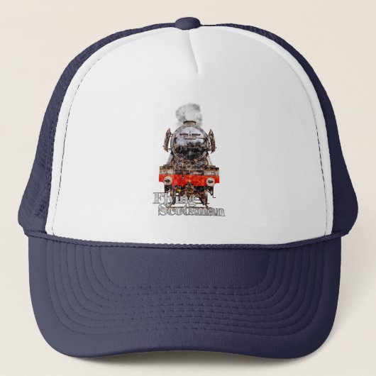 Flying Scotsman – Steam Locomotive Illustration Truckerkappe (Vorderseite)