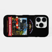 Flying Scotsman Steam Locomotive Vintage Poster iPhone Hülle (Rückseite (Horizontal))