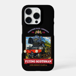 Flying Scotsman Steam Locomotive Vintage Poster iPhone 16 Pro Hülle