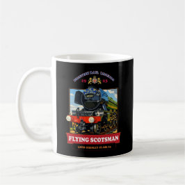 Flying Scotsman Steam Locomotive Vintage Poster Kaffeetasse