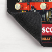 Flying Scotsman Steam Locomotive Vintage Poster Mousepad (Ecke)