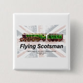 Flying Scotsman Steam Train English Locomotive Button (Vorderseite)