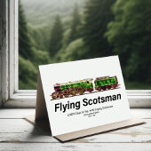 Flying Scotsman Steam Train English Locomotive Dankeskarte