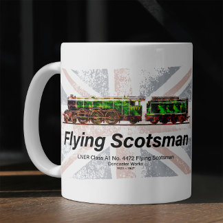 Flying Scotsman Steam Train English Locomotive Kaffeetasse