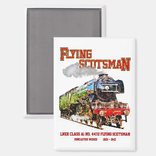 Flying Scotsman Steam Train English Locomotive Magnet