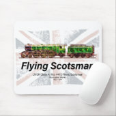 Flying Scotsman Steam Train English Locomotive Mousepad (Mit Mouse)