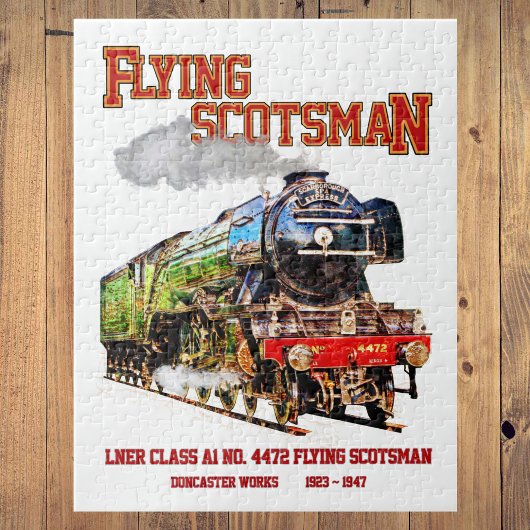 Flying Scotsman Steam Train English Locomotive Puzzle