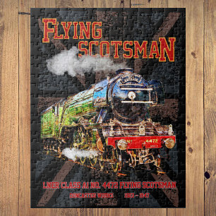 Flying Scotsman Steam Train English Locomotive Puzzle