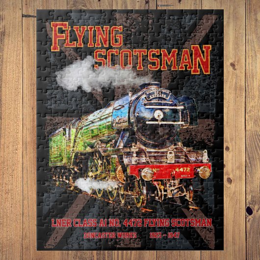Flying Scotsman Steam Train English Locomotive Puzzle