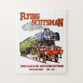 Flying Scotsman Steam Train English Locomotive Puzzle (Vertikal)