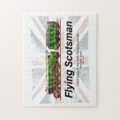 Flying Scotsman Steam Train English Locomotive Puzzle (Vertikal)
