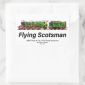 Flying Scotsman Steam Train English Locomotive Rechteckiger Aufkleber (Tasche)