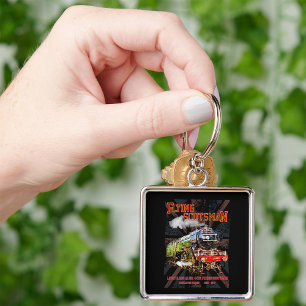 Flying Scotsman Steam Train English Locomotive Schlüsselanhänger