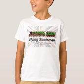 Flying Scotsman Steam Train English Locomotive T-Shirt (Vorderseite)