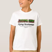 Flying Scotsman Steam Train English Locomotive T-Shirt (Vorderseite)