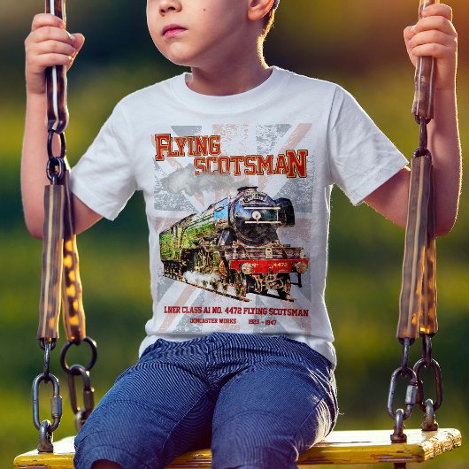 Flying Scotsman Steam Train English Locomotive T-Shirt